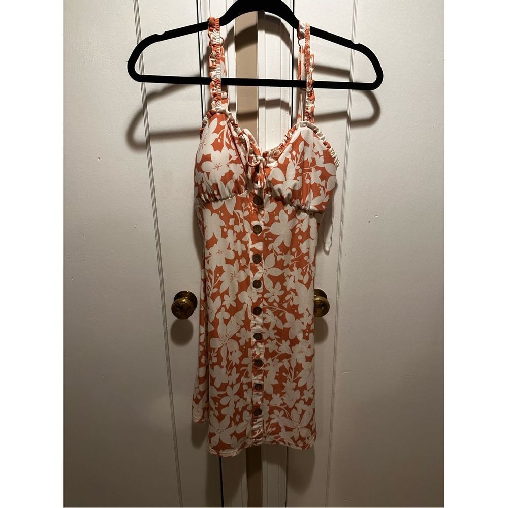 SHEIN Women’s Floral Print Summer Dress Medium with Built-in Bra